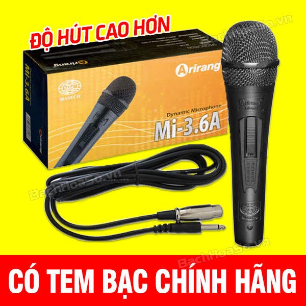 ❤️FreeShip❤️ Micro karaoke có dây Arirang chính hãng, dây dài 4.5m