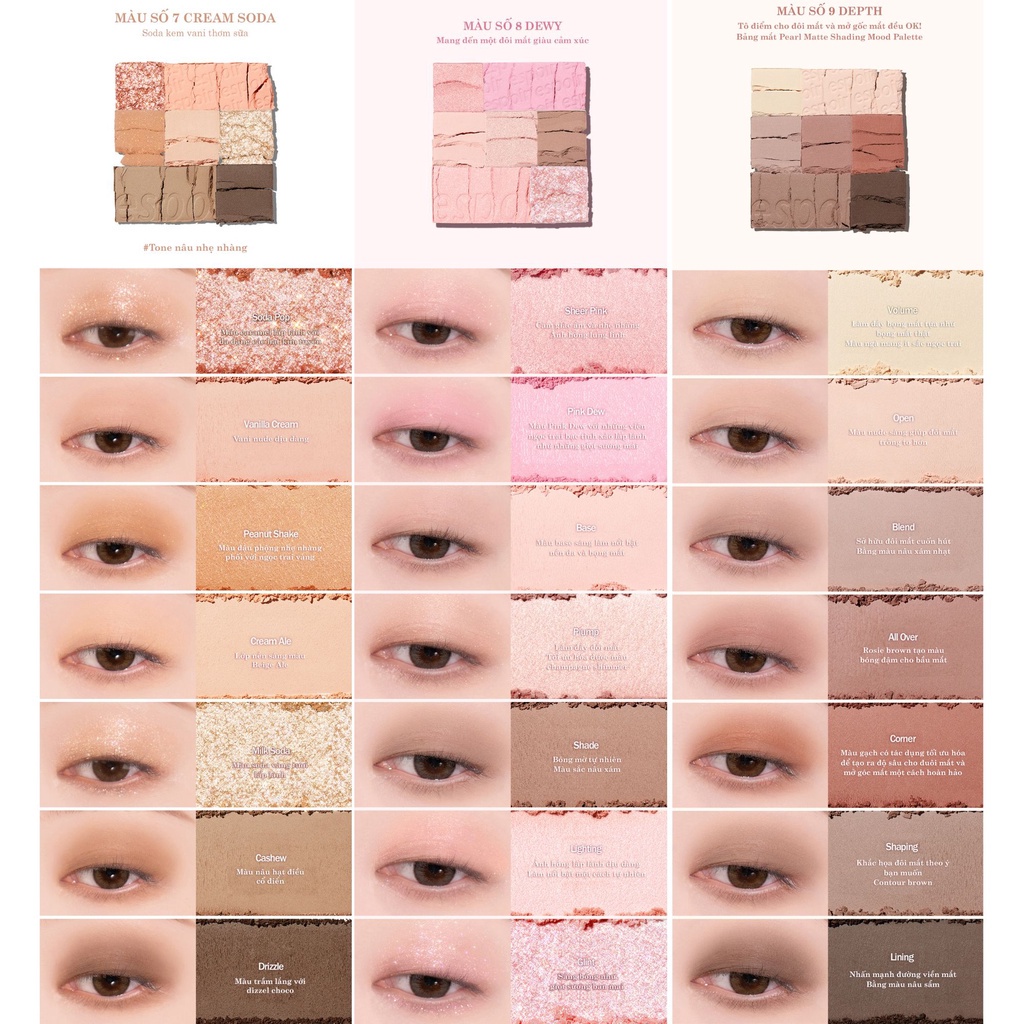 Bảng phấn mắt 7 màu Espoir Real Eye Palette 7.1gr