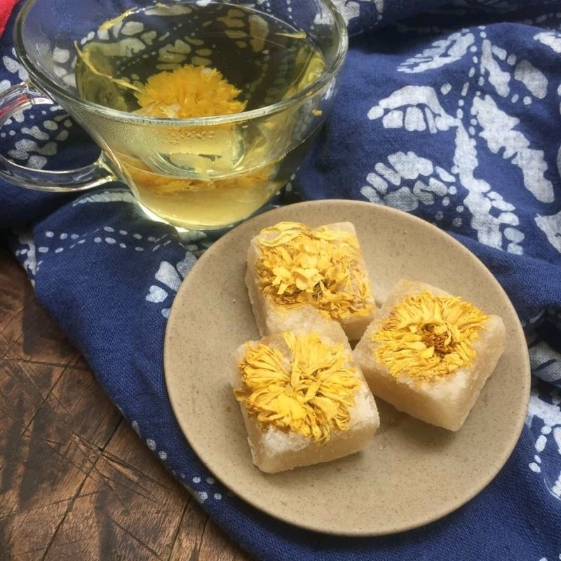 [ HÀNG LOẠI 1 ] Trà Hoa Cúc Đường Phèn Mật Ong Hộp 500G