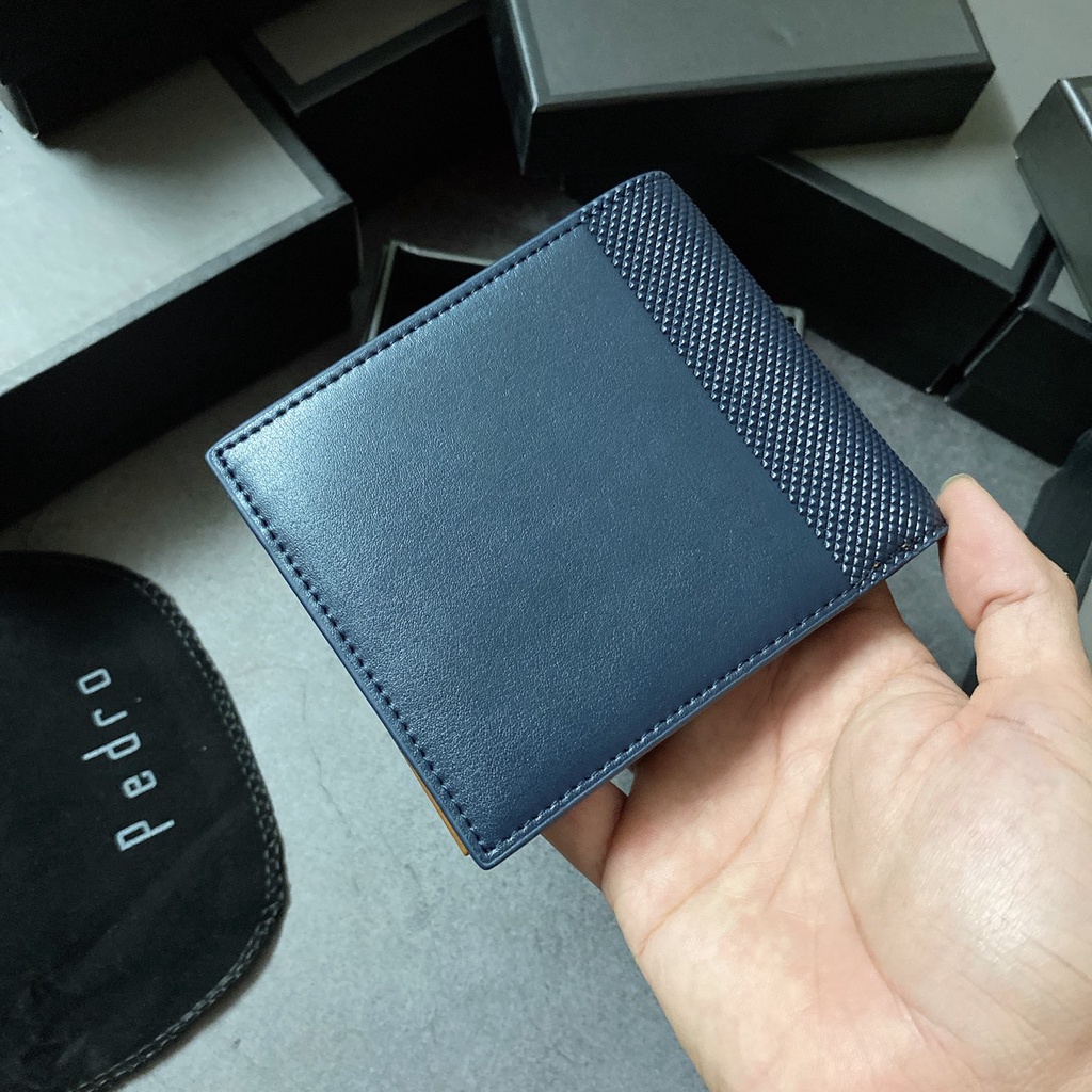 Ví ngắn nam sọc caro đứng - V365