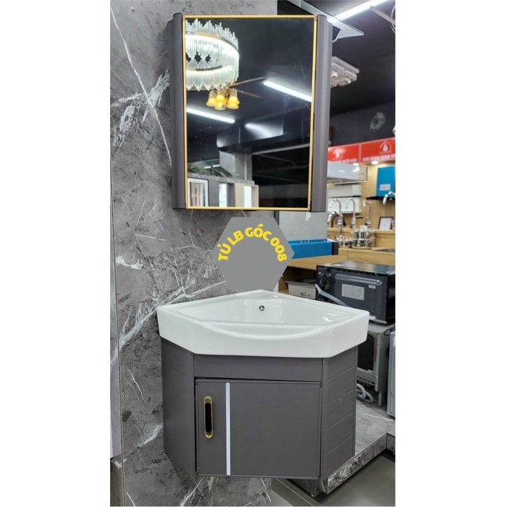 BỘ COMBO TỦ LAVABO GÓC + KỆ GƯƠNG