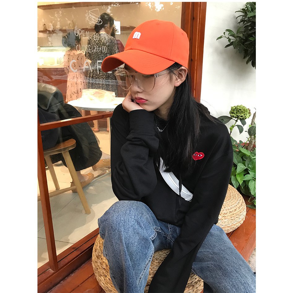 Mũ lưỡi trai bóng chày thêu chữ M - MU16