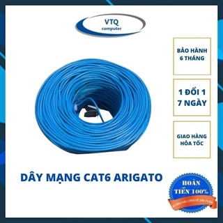 Dây Mạng LAN CAT6 ARIGATO Cao Cấp – Truyền Tải Tốc Độ Cao 1Gbps, Chống Nhiễu Tốt, Dây Internet Bền Bỉ Cho PC, Laptop