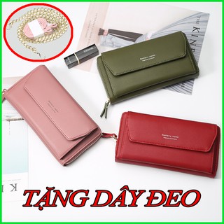 [TẶNG DÂY ĐEO] Ví Nữ Cầm Tay Dự Tiệc Có Dây Đeo Chéo,Ví Nữ Đeo Chéo Màu Hồng, Đỏ, Đen, Xanh
