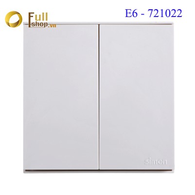 Module Công tắc đôi 2 chiều 16A vuông cao cấp Simon Series E6 721022