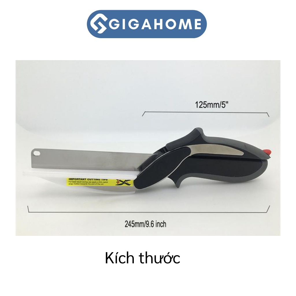 Kéo Cắt Thực Phẩm, Rau Củ Đa Năng GIGAHOME 3in1 Không Cần Thớt 2544