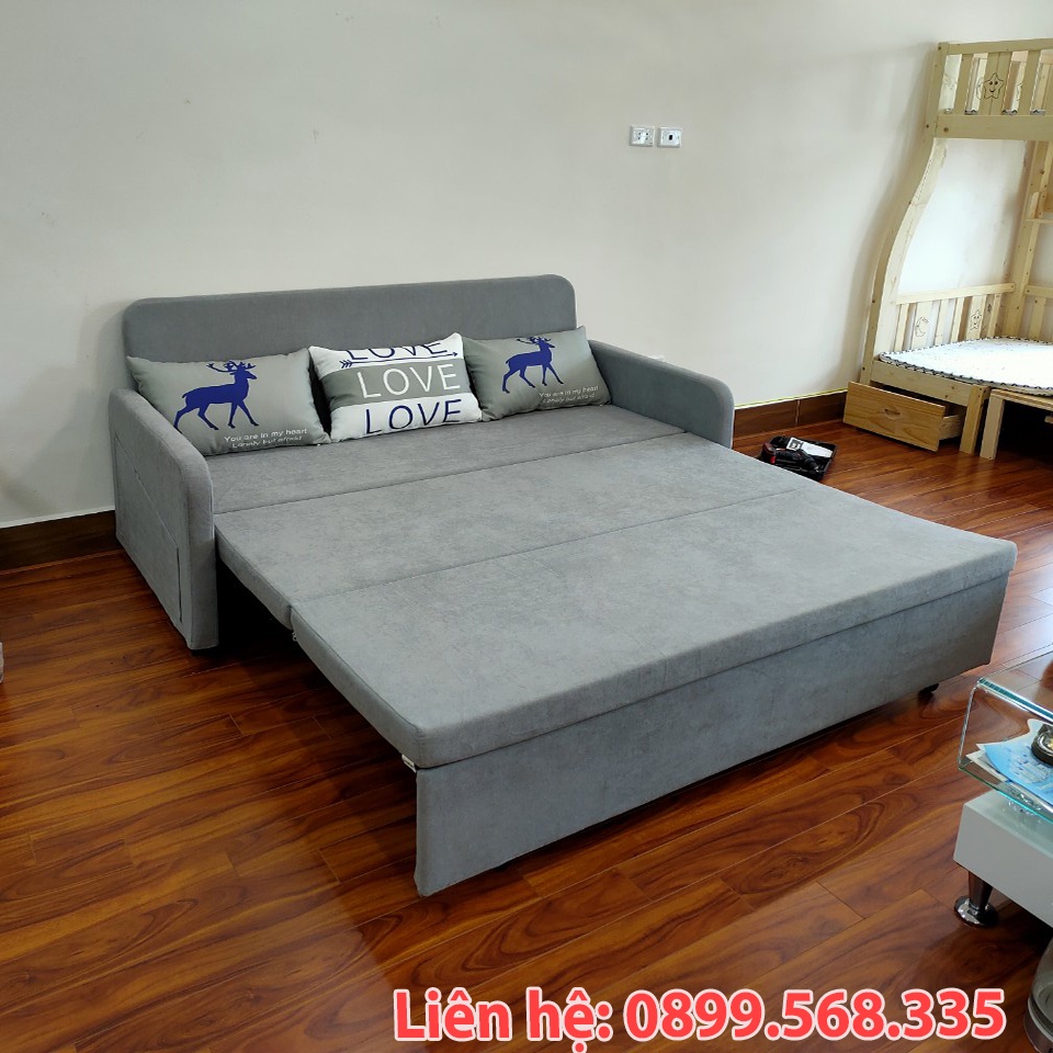 Giường Ngủ Thông Minh, Ghế Sofa Gấp Gọn Thành Giường Kích Thước 1m6x1m9.