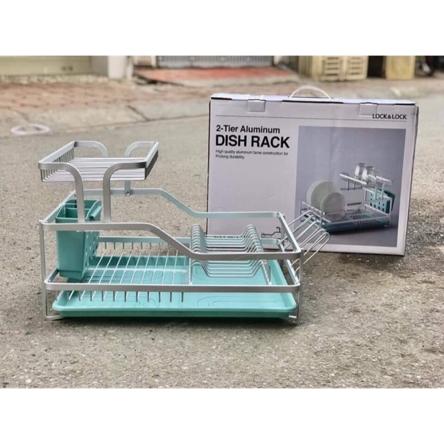 Kệ úp bát đĩa 2 tầng lock lock LDR204