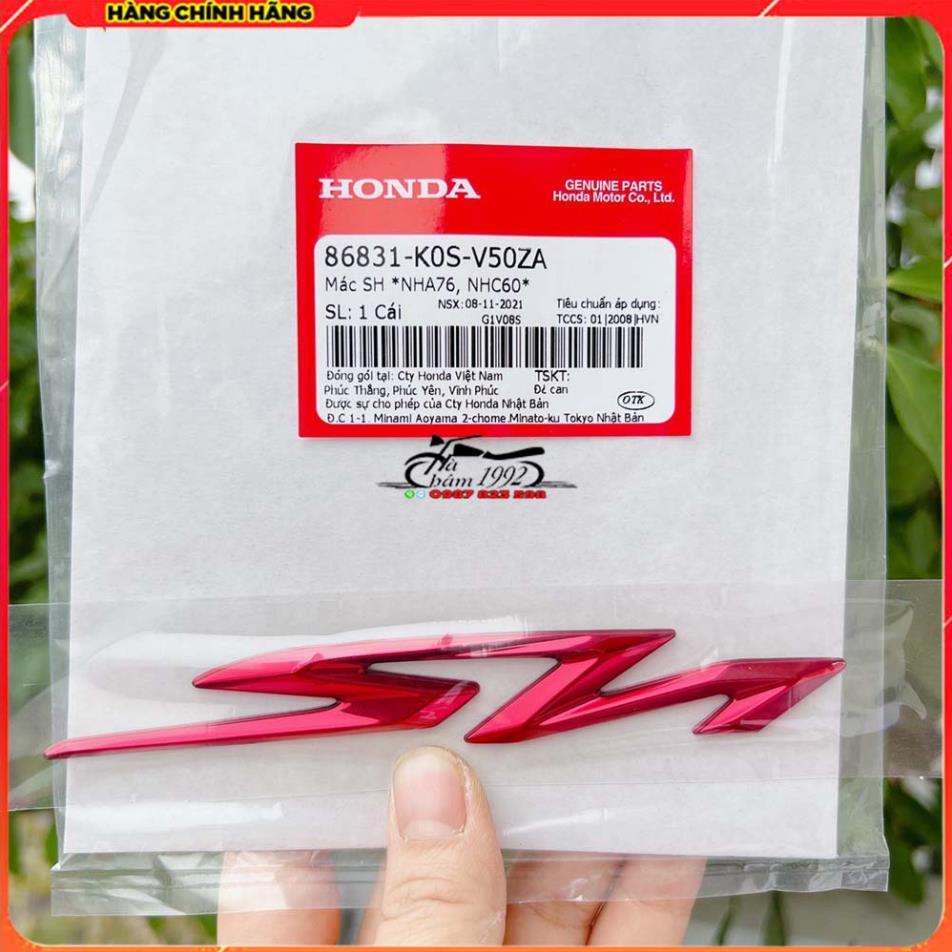 Tem Chữ SH Việt 2017 - 2019 Chữ Đỏ Chính Hãng Honda