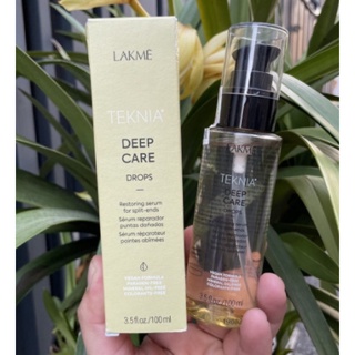 ❄ new 2021 ❄ tinh dầu phục hồi tóc khô và hư tổn lakme teknia deep care drops 100ml