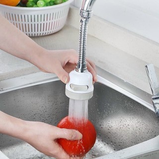 Đầu nối vòi nước bồn rửa chén tăng áp 200% xoay 360 độ