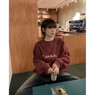 Áo sweater Chancechance logo thêu