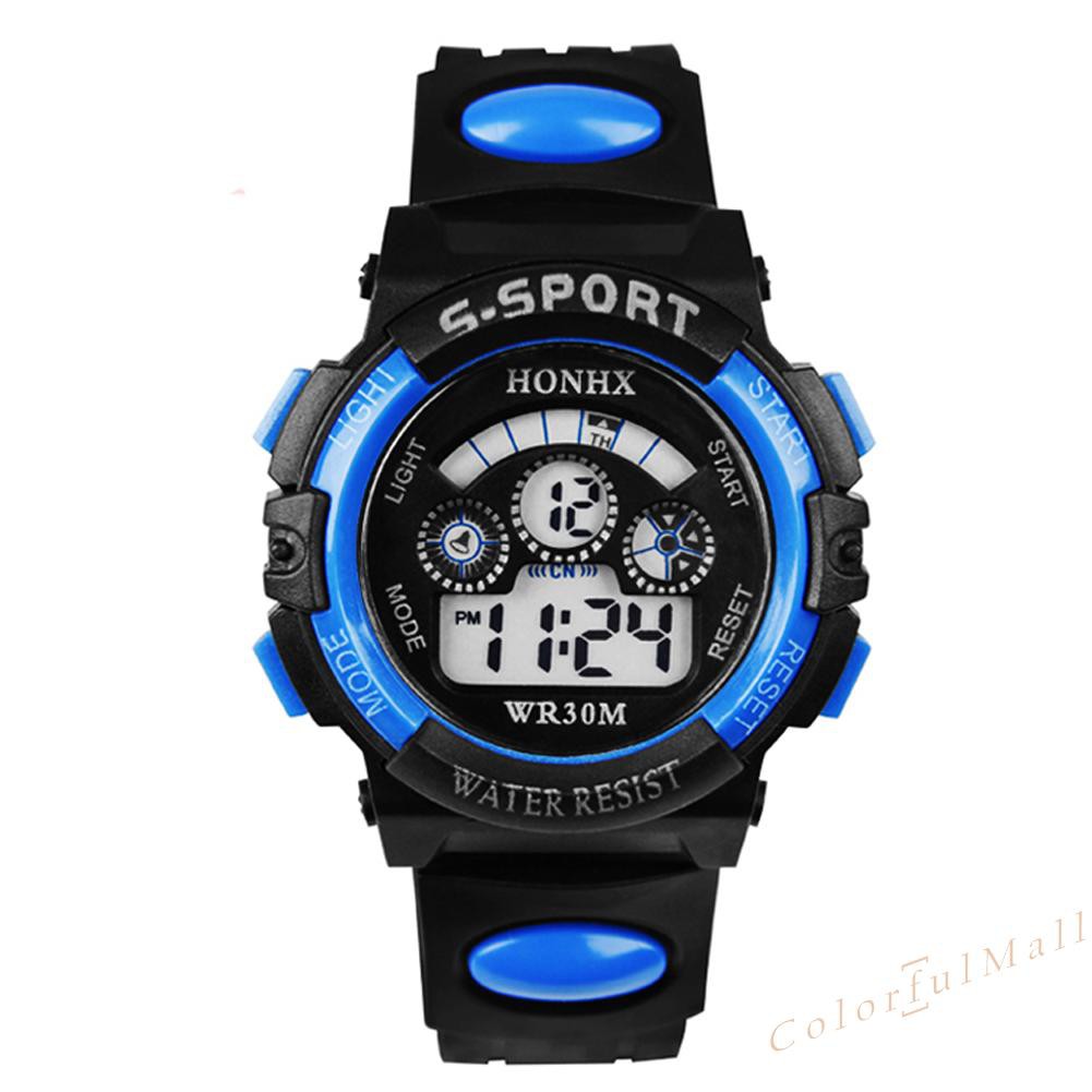 Fashion Multifunction Waterproof Boy Sports Electronic Children Watches