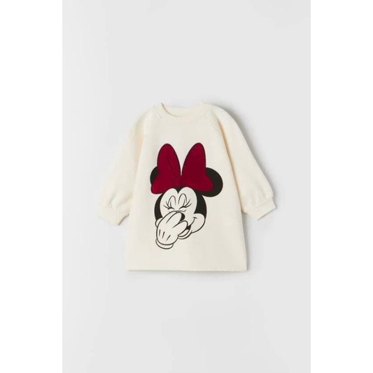 VÁY MICKKY NỈ BÔNG DÀY CHO BÉ GÁI