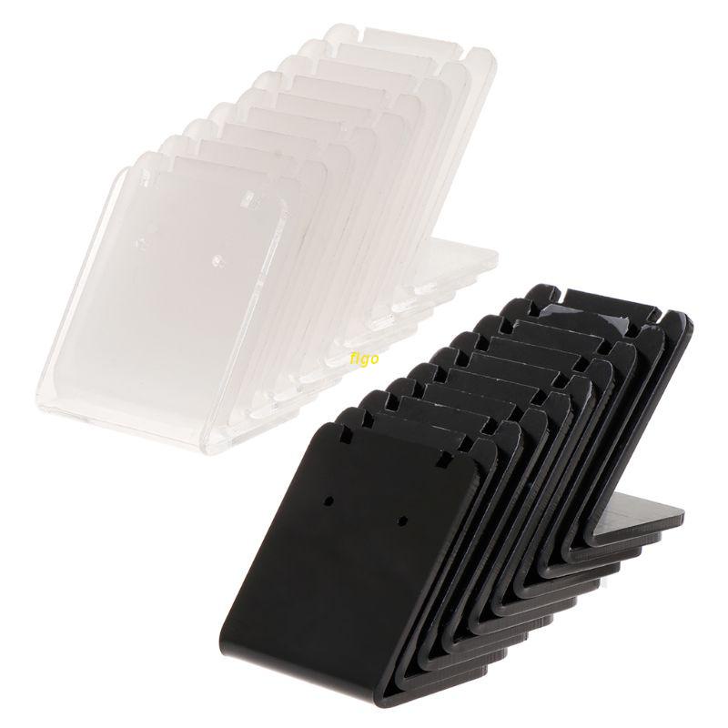 Set 10 Giá Đỡ Bông Tai Hình Chữ L Bằng Acrylic Chuyên Nghiệp Tiện Dụng