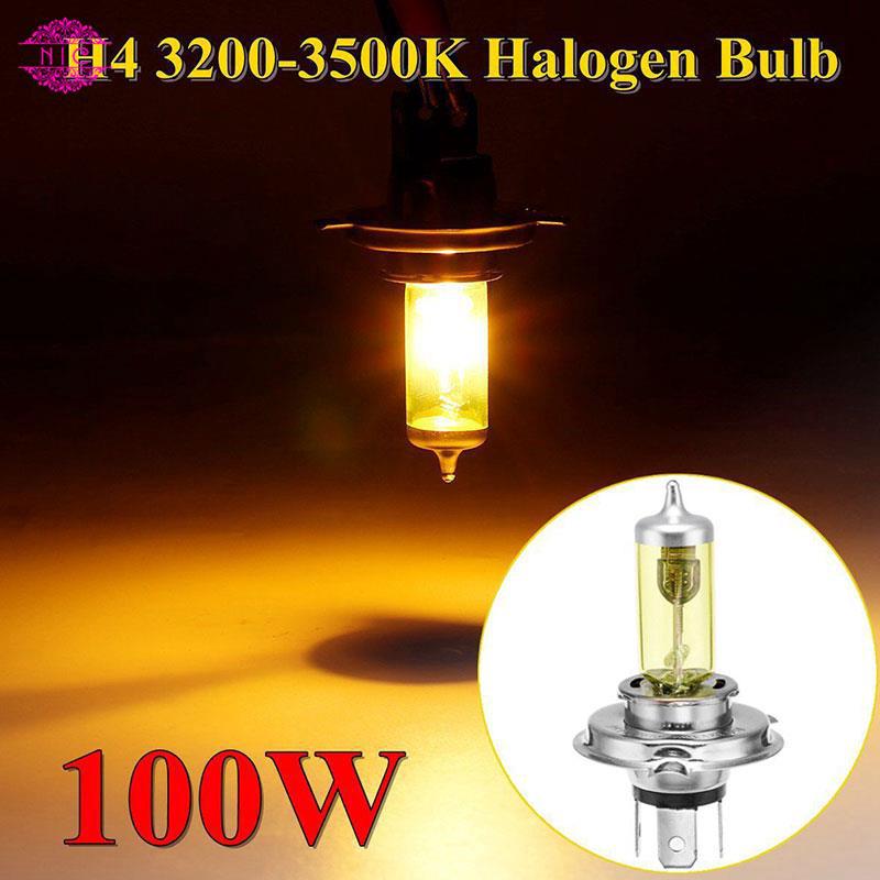 Bóng đèn pha Halogen vàng 100W DC12V thay thế bóng trước xe hơi tiện dụng