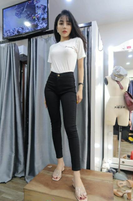 (Bigsize) Quần nữ bigsize, quần bò giấy có giãn form to(60-95kg) | BigBuy360 - bigbuy360.vn