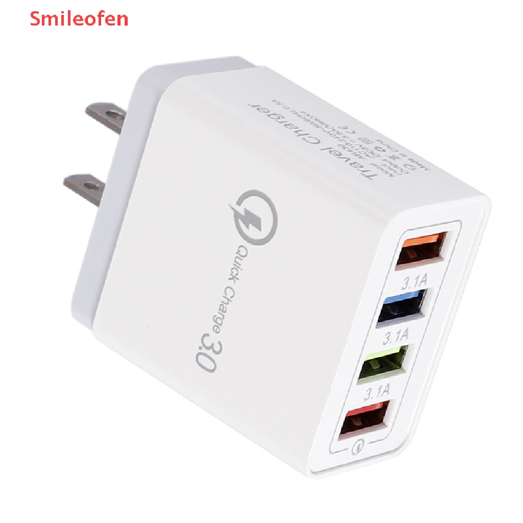 Củ Sạc Nhanh QC 3.0 USB Hub 4 Cổng Gắn Tường Mới