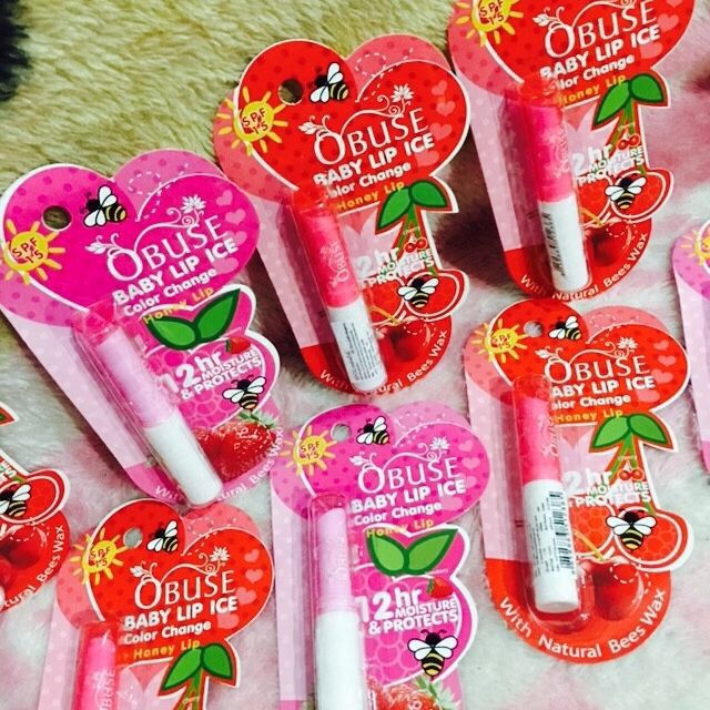 Son dưỡng Obuse baby lip ice Thái