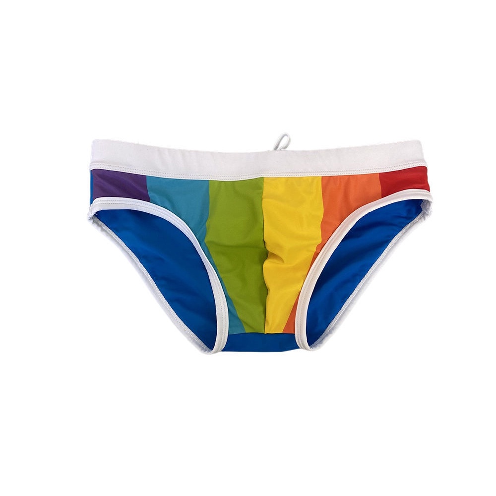 Quần Bơi Tam Giác Lưng Thấp Màu Cầu Vồng Thời Trang Quyến Rũ Cho Nam | BigBuy360 - bigbuy360.vn