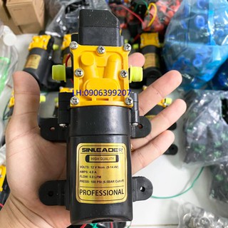 máy bơm tăng áp 12v giá rẻ, dùng rửa xe, phun sương, tưới cây