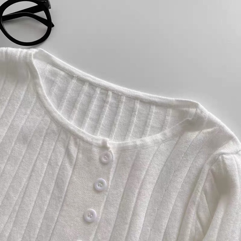 Áo len kiểu Hàn Quốc nữ cổ tròn đính cúc màu sắc ngọt ngào phong cách Hàn Quốc 2021 mới nhất T2- B3 | BigBuy360 - bigbuy360.vn