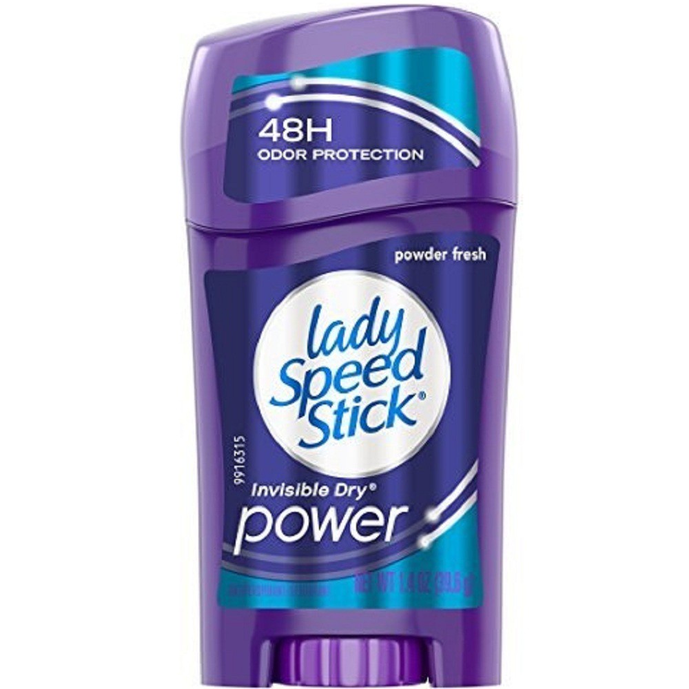Lăn sáp khử mùi nữ Lady Speed Stick Powder Fresh Invisible Dry Powder , Shower Fresh , Wild Freesia  - Mỹ