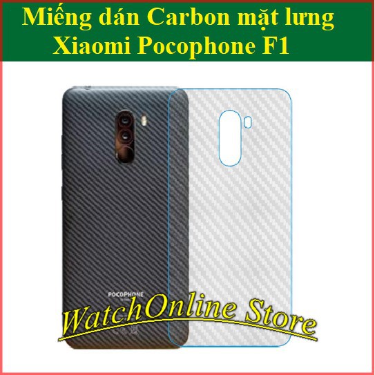 Dán carbon mặt lưng Xiaomi Pocophone F1