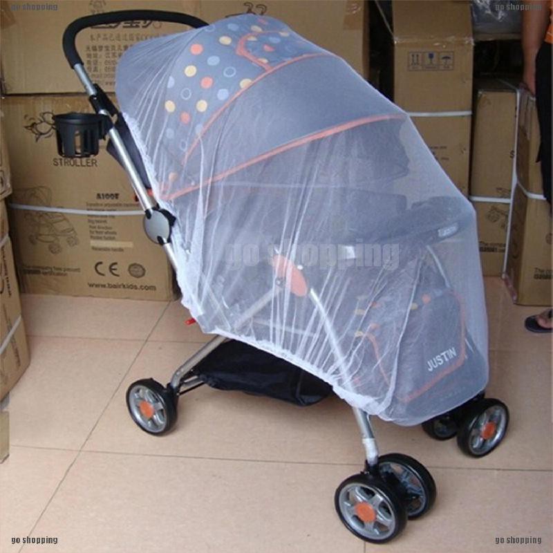 {go shopping}Cute Infants Baby Stroller Pushchair Mosquito Insect Net Safe Mesh Buggy
