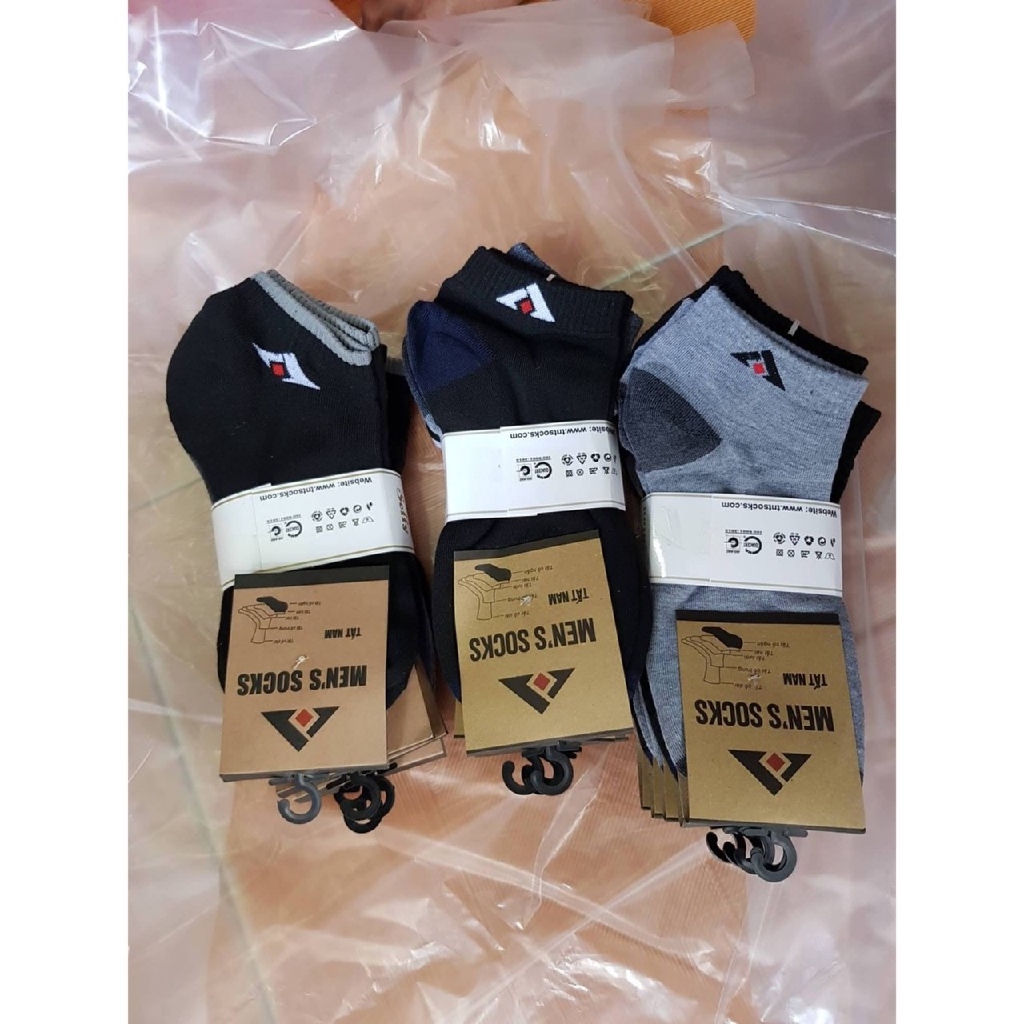 COMBO 4 TẤT NAM CỔ NGẮN T&amp;T CHỐNG HÔI CHÂN BH