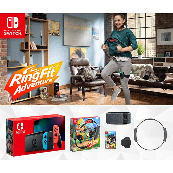 Bộ RingFit Adventure tập thể dục + Máy Nintendo Switch V2 Pin trâu