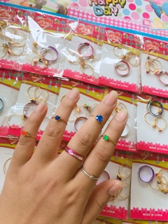Nhẫn đồ chơi và tẩy ( vỉ 20 túi)