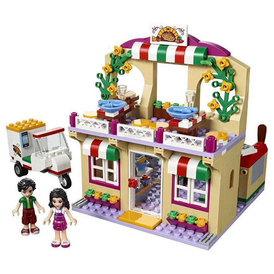 Lắp ráp xếp hình NOT Lego Friends Bela 10609(310 mảnh) : Cửa Hàng Piza Hồ Trái Tim