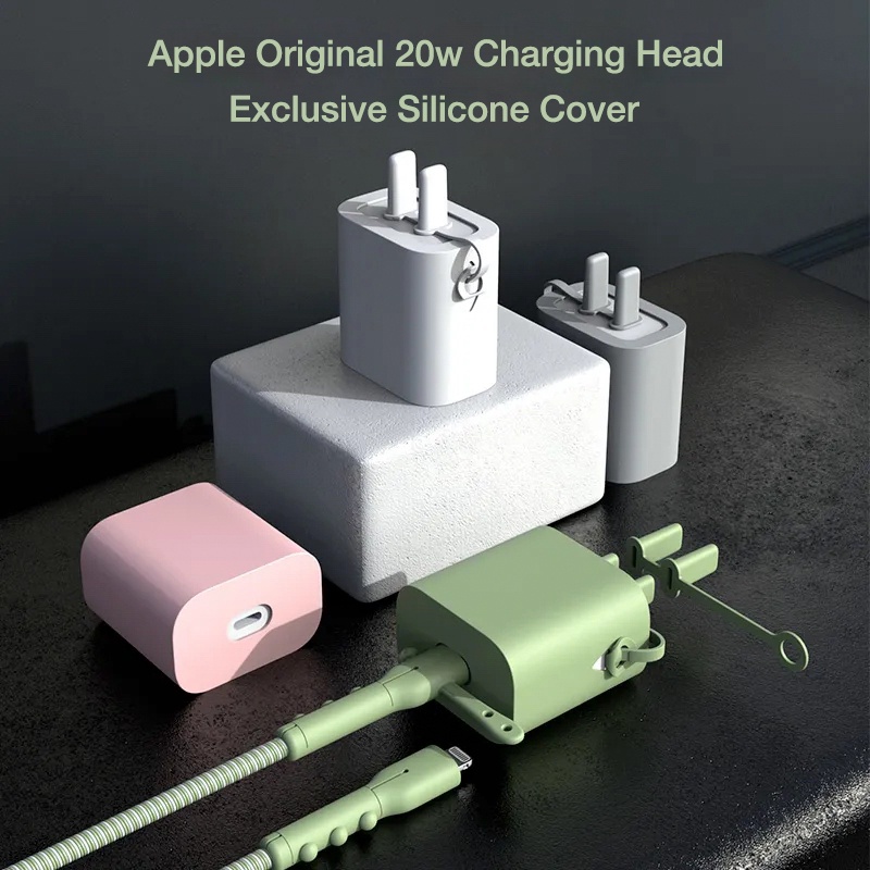 Vỏ Silicon Bảo Vệ Dây Cáp Sạc usb bluewow ip-18 / 20w