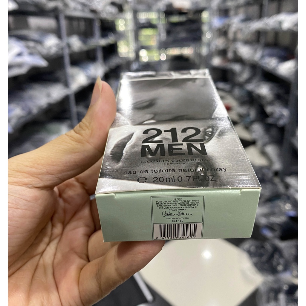 Nước hoa nam mini 212 Men nyc perfume mini 20ml nước hoa nam thơm lâu 212 mini