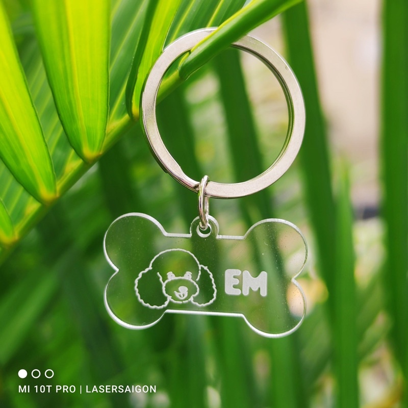 Bảng Tên Chó Mèo Pet Tag - Thẻ Tên Thú Cưng - Móc Khóa Tên Cho Pet