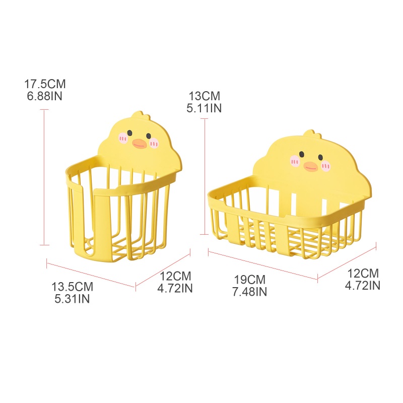 Giá Đỡ Cuộn Khăn Giấy Vệ Sinh Gắn Tường Hình Vịt Cony Màu Vàng Dành Cho Phòng Ngủ / Nhà Tắm