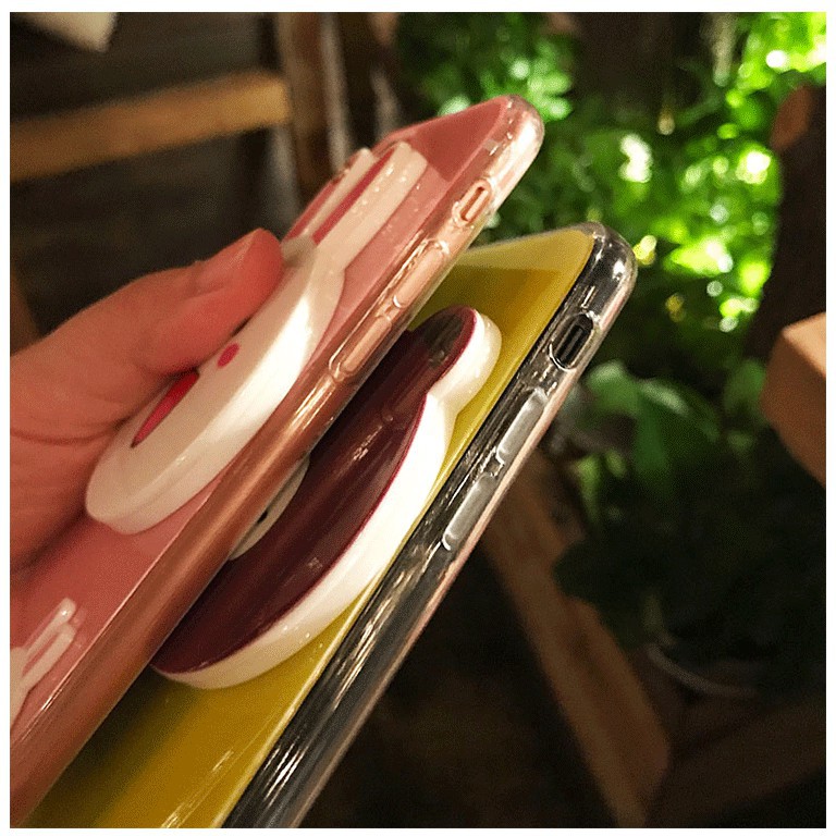 [ IPHONE ] Ốp Lưng Gấu Thỏ 3D kèm Gương Và Dây - C013 | BigBuy360 - bigbuy360.vn