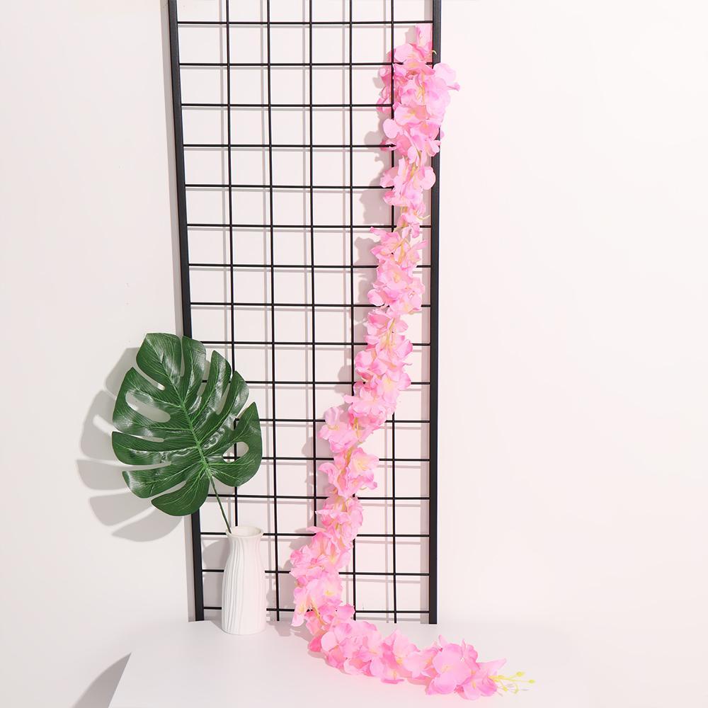 Vòng Hoa Cẩm Tú Cầu Giả Bằng Lụa 120cm Dùng Trang Trí