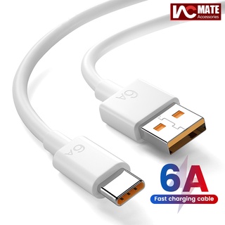 Cáp Sạc Nhanh USB Type C 6A 65W Cho Huawei Xiaomi OPPO