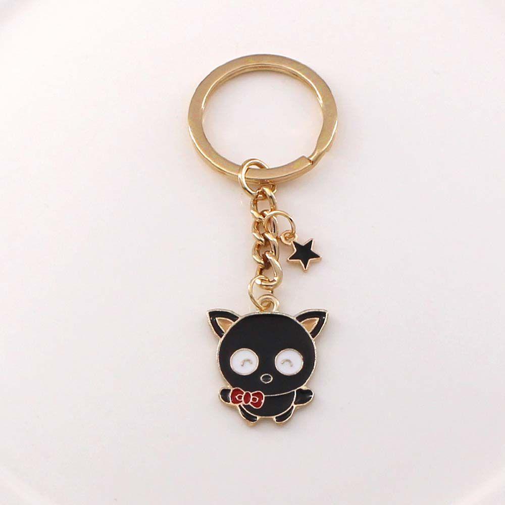 Móc Khóa Kim Loại Mặt Hình Kuromi My Melody Cinnamoroll Dễ Thương