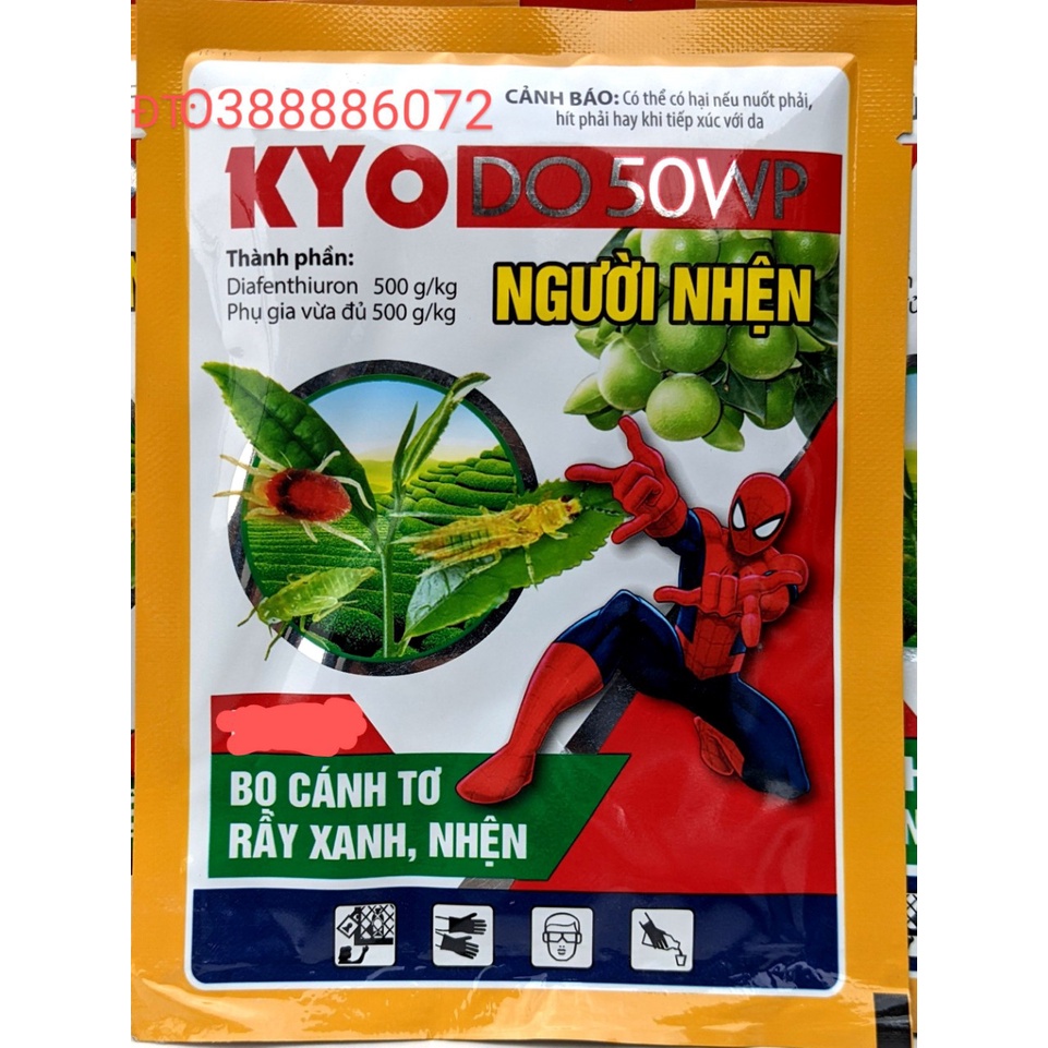 Chế phẩm KYODO xử lý nhện, rầy xanh, bọ cánh tơ trên dưa, cà, ớt, hoa, cây ăn quả - Không nóng