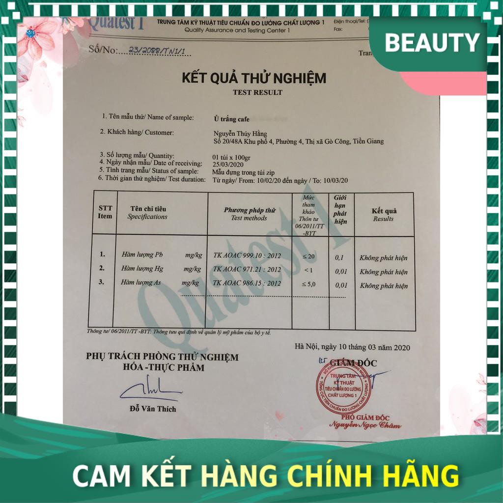 [Chính hãng 100%] Tắm trắng Cafe chiết xuất thiên nhiên, trắng da an toàn