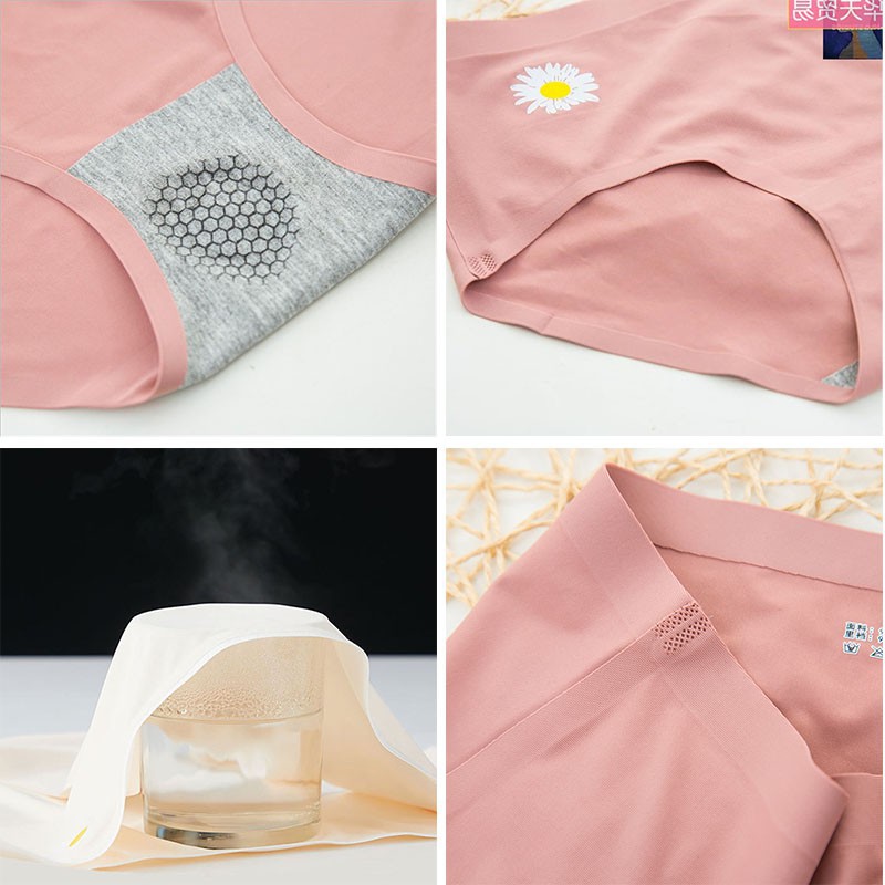 Quần Lót Nữ Đúc Su Thun Lạnh 🔥FREESHIP🔥Quần Chíp Không Viền-Cạp Ép-Không Đường May Hoa Cúc 😍 | BigBuy360 - bigbuy360.vn