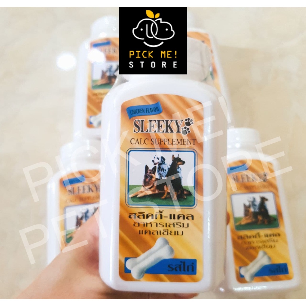 [Hộp 140 viên] Canxi Sleeky Thái Lan Cho Chó Mèo