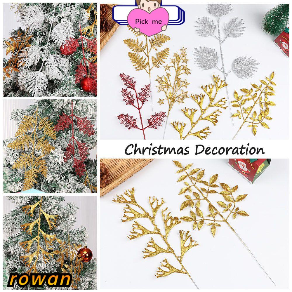 Dây hoa lá vàng nhân tạo treo trang trí Giáng Sinh/lễ hội/lễ hội DIY