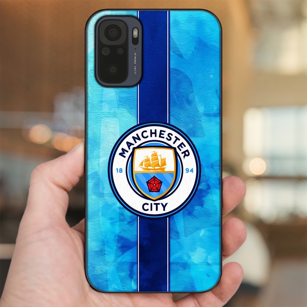 Ốp lưng Xiaomi Redmi Note 10, Note 10s viền đen in hình Manchester City MC