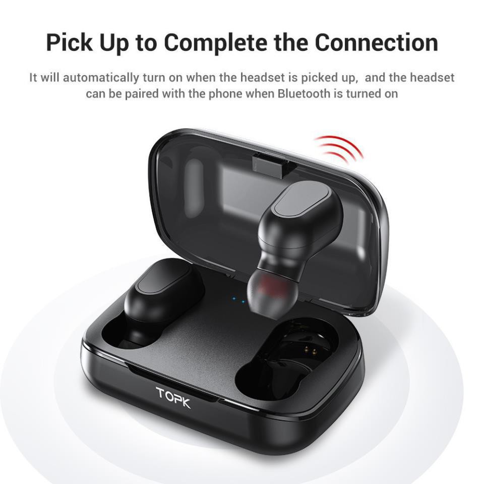 Tai nghe có kết nối bluetooth Topk  F22  không dây  kiểu dáng nhỏ gọn TPHCM | BigBuy360 - bigbuy360.vn