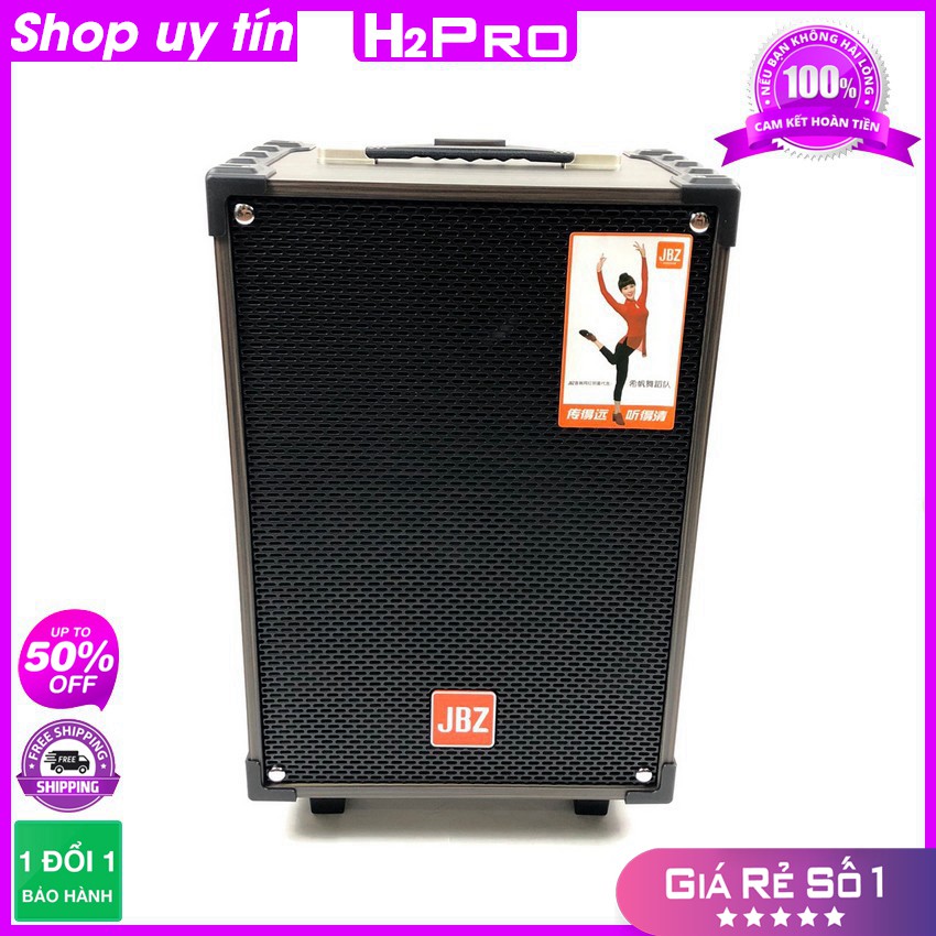 [RẺ VÔ ĐỊCH] Loa kéo karaoke JBZ 107 bass 25 nhỏ gọn, hát hay-loa kẹo kéo giá rẻ ( tặng 2 micro và 4 pin )