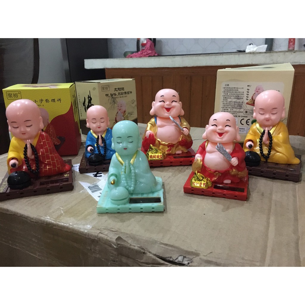 Tượng Di Lạc Lắc Đầu Dành Cho Trang Trí Sử Dụng Năng Lượng Mặt Trời